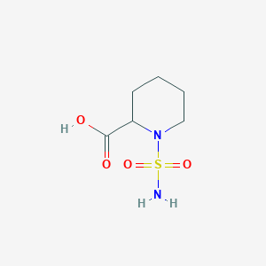 molecular formula C6H12N2O4S B2969664 1-Sulfamoylpiperidine-2-carboxylic acid CAS No. 1103643-44-2