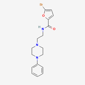 molecular formula C17H20BrN3O2 B2969671 5-bromo-N-(2-(4-phenylpiperazin-1-yl)ethyl)furan-2-carboxamide CAS No. 1049342-22-4