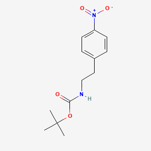 molecular formula C13H18N2O4 B2969672 Tert-butyl N-[2-(4-nitrophenyl)ethyl]carbamate CAS No. 144226-16-4