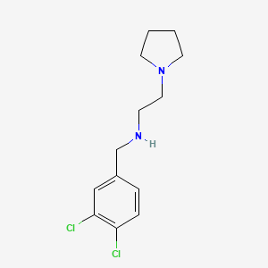 molecular formula C13H18Cl2N2 B2969704 [(3,4-Dichlorophenyl)methyl][2-(pyrrolidin-1-yl)ethyl]amine CAS No. 827326-63-6