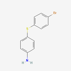 molecular formula C12H10BrNS B2969709 4-[(4-Bromophenyl)sulfanyl]aniline CAS No. 37750-33-7