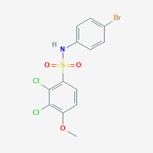 molecular formula C13H10BrCl2NO3S B296972 N-(4-bromophenyl)-2,3-dichloro-4-methoxybenzenesulfonamide 