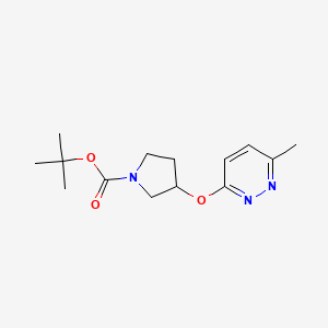molecular formula C14H21N3O3 B2969734 tert-Butyl 3-((6-methylpyridazin-3-yl)oxy)pyrrolidine-1-carboxylate CAS No. 1420853-94-6