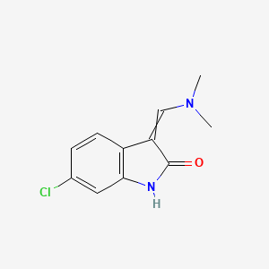 molecular formula C11H11ClN2O B2969735 6-chloro-3-(dimethylaminomethylidene)-1H-indol-2-one CAS No. 91505-83-8