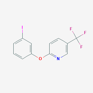 molecular formula C12H7F3INO B2969770 2-(3-Iodophenoxy)-5-(trifluoromethyl)pyridine CAS No. 1304965-48-7