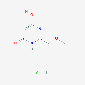 6-Hydroxy-2-(methoxymethyl)-3,4-dihydropyrimidin-4-one hydrochloride