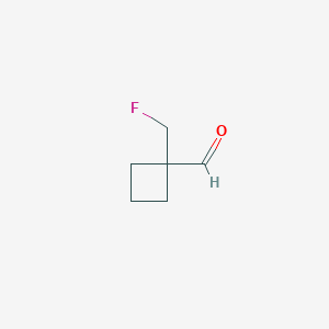 1-(Fluoromethyl)cyclobutane-1-carbaldehyde