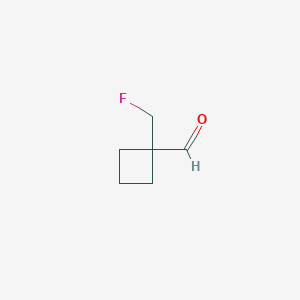 molecular formula C6H9FO B2969784 1-(氟甲基)环丁烷-1-甲醛 CAS No. 1784305-48-1