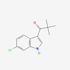 molecular formula C13H14ClNO B2969787 1-(6-chloro-1H-indol-3-yl)-2,2-dimethyl-1-propanone CAS No. 1002331-96-5