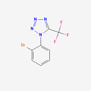 molecular formula C8H4BrF3N4 B2969819 1-(2-Bromophenyl)-5-(trifluoromethyl)-1H-tetrazole CAS No. 1625660-55-0