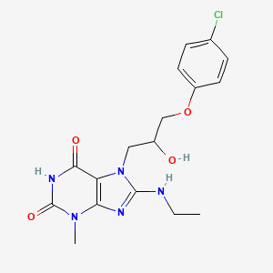 7-[3-(4-Chlorophenoxy)-2-hydroxypropyl]-8-(ethylamino)-3-methylpurine-2,6-dione