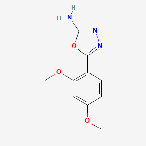molecular formula C10H11N3O3 B2969848 5-(2,4-Dimethoxyphenyl)-1,3,4-oxadiazol-2-amine CAS No. 19949-28-1