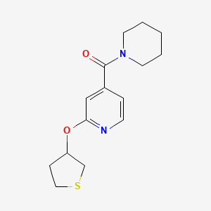 Piperidin-1-yl(2-((tetrahydrothiophen-3-yl)oxy)pyridin-4-yl)methanone