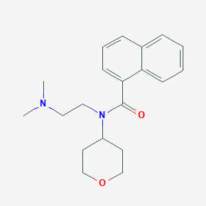 molecular formula C20H26N2O2 B2969854 N-(2-(二甲氨基)乙基)-N-(四氢-2H-吡喃-4-基)-1-萘酰胺 CAS No. 1797962-02-7
