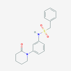 N-[3-(2-oxopiperidin-1-yl)phenyl]-1-phenylmethanesulfonamide