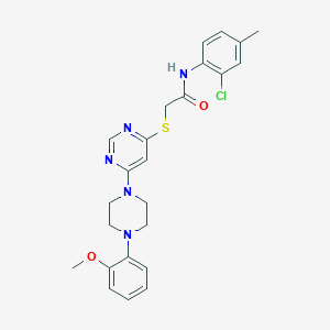 molecular formula C24H26ClN5O2S B2969883 4-(2-{[(2-fluorophenyl)sulfonyl]amino}ethyl)-N-(3-methylphenyl)piperidine-1-carboxamide CAS No. 1251671-56-3