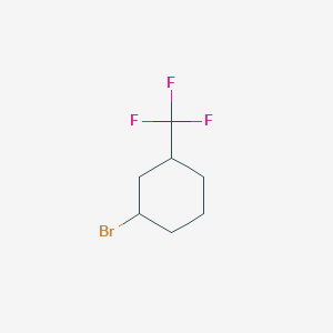 molecular formula C7H10BrF3 B2969887 1-Bromo-3-(trifluoromethyl)cyclohexane CAS No. 1344381-85-6