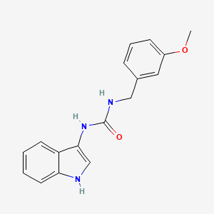 molecular formula C17H17N3O2 B2969920 1-(1H-indol-3-yl)-3-(3-methoxybenzyl)urea CAS No. 941926-90-5