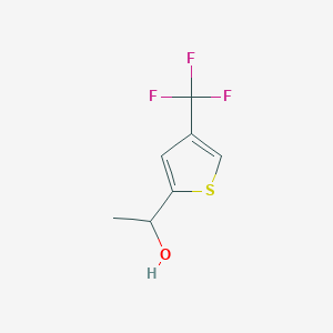 molecular formula C7H7F3OS B2969923 1-[4-(Trifluoromethyl)thiophen-2-yl]ethanol CAS No. 2361634-76-4