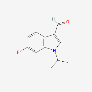 molecular formula C12H12FNO B2969926 6-Fluoro-1-isopropyl-1H-indole-3-carbaldehyde CAS No. 887685-49-6
