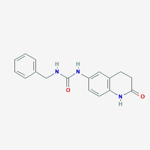 molecular formula C17H17N3O2 B2969939 1-苄基-3-(2-氧代-1,2,3,4-四氢喹啉-6-基)脲 CAS No. 1172961-40-8