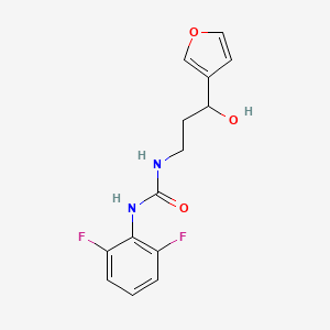 1-(2,6-Difluorophenyl)-3-(3-(furan-3-yl)-3-hydroxypropyl)urea
