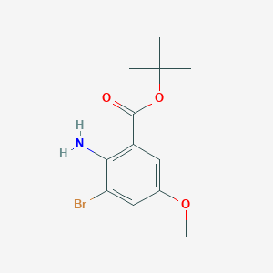 molecular formula C12H16BrNO3 B2969944 Tert-butyl 2-amino-3-bromo-5-methoxybenzoate CAS No. 2248304-73-4