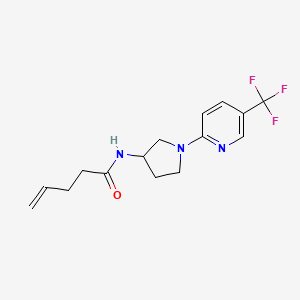 N-(1-(5-(trifluoromethyl)pyridin-2-yl)pyrrolidin-3-yl)pent-4-enamide