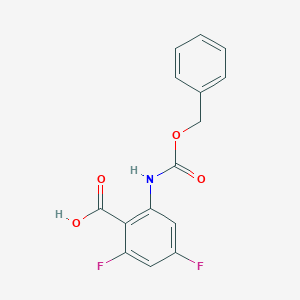 2,4-Difluoro-6-(phenylmethoxycarbonylamino)benzoic acid