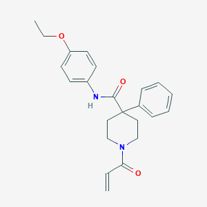 N-(4-Ethoxyphenyl)-4-phenyl-1-prop-2-enoylpiperidine-4-carboxamide