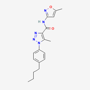 1-(4-butylphenyl)-5-methyl-N-(5-methyl-1,2-oxazol-3-yl)-1H-1,2,3-triazole-4-carboxamide