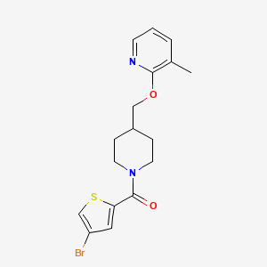 2-{[1-(4-Bromothiophene-2-carbonyl)piperidin-4-yl]methoxy}-3-methylpyridine