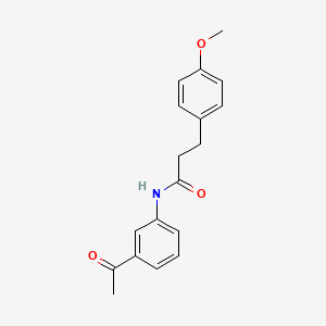 N-(3-acetylphenyl)-3-(4-methoxyphenyl)propanamide