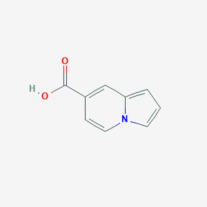 molecular formula C9H7NO2 B2970017 Indolizine-7-carboxylic acid CAS No. 1533853-53-0