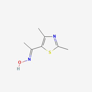 molecular formula C7H10N2OS B2970019 N-[1-(二甲基-1,3-噻唑-5-基)乙叉基]羟胺 CAS No. 40236-03-1