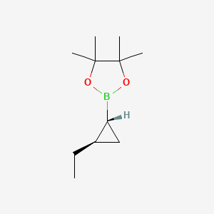 molecular formula C11H21BO2 B2970030 2-((1R,2R)-2-Ethylcyclopropyl)-4,4,5,5-tetramethyl-1,3,2-dioxaborolane CAS No. 2375816-12-7