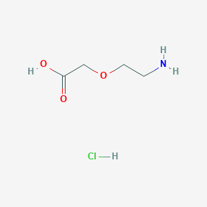 molecular formula C4H10ClNO3 B2970057 2-(2-Aminoethoxy)acetic acid hydrochloride CAS No. 81142-16-7