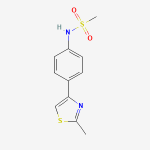N-[4-(2-methyl-1,3-thiazol-4-yl)phenyl]methanesulfonamide