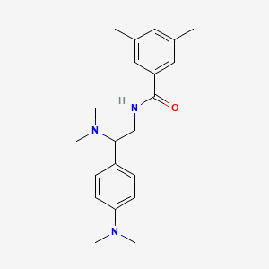 N-[2-(dimethylamino)-2-[4-(dimethylamino)phenyl]ethyl]-3,5-dimethylbenzamide