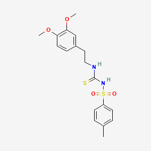 N-{[2-(3,4-dimethoxyphenyl)ethyl]carbamothioyl}-4-methylbenzenesulfonamide