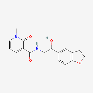 molecular formula C17H18N2O4 B2970091 N-(2-(2,3-dihydrobenzofuran-5-yl)-2-hydroxyethyl)-1-methyl-2-oxo-1,2-dihydropyridine-3-carboxamide CAS No. 1421454-04-7