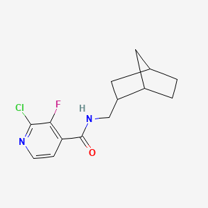 N-({bicyclo[2.2.1]heptan-2-yl}methyl)-2-chloro-3-fluoropyridine-4-carboxamide
