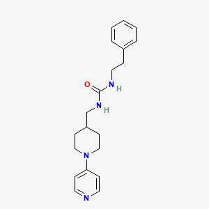 molecular formula C20H26N4O B2970103 1-苯乙基-3-((1-(吡啶-4-基)哌啶-4-基)甲基)脲 CAS No. 2034323-53-8