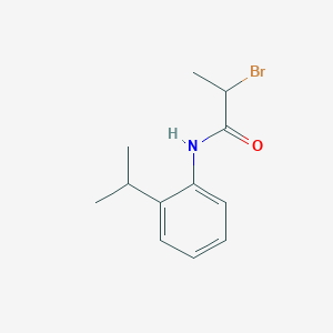 molecular formula C12H16BrNO B2970107 2-Bromo-N-(2-isopropylphenyl)propanamide CAS No. 67262-52-6