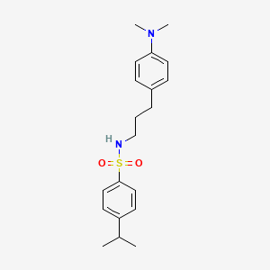 molecular formula C20H28N2O2S B2970126 N-(3-(4-(二甲氨基)苯基)丙基)-4-异丙基苯磺酰胺 CAS No. 953976-36-8