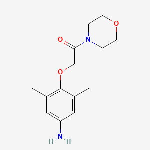 molecular formula C14H20N2O3 B2970129 2-(4-Amino-2,6-dimethylphenoxy)-1-morpholinoethanone CAS No. 345991-01-7