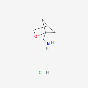 molecular formula C6H12ClNO B2970143 (2-氧代双环[2.1.1]己烷-1-基)甲胺盐酸盐 CAS No. 2413903-70-3