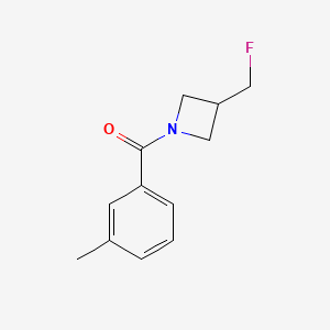 molecular formula C12H14FNO B2970145 3-(Fluoromethyl)-1-(3-methylbenzoyl)azetidine CAS No. 2034605-93-9