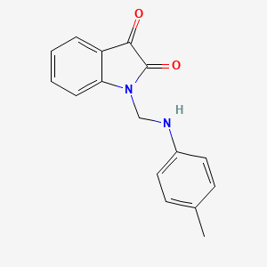 molecular formula C16H14N2O2 B2970155 1-(p-Tolylamino-methyl)-1H-indole-2,3-dione CAS No. 201989-82-4