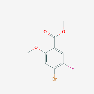 molecular formula C9H8BrFO3 B2970169 Methyl 4-bromo-5-fluoro-2-methoxybenzoate CAS No. 1084953-18-3